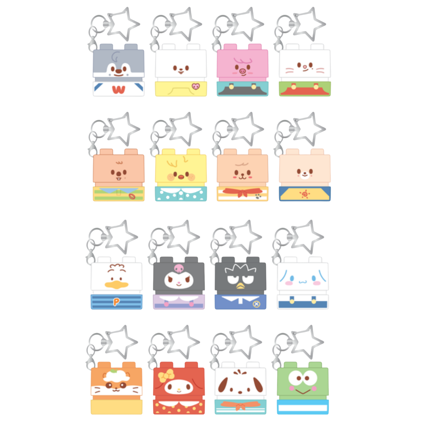 SECRET BLOCK STAMP (Random 1/16) - SKZOO X SANRIO CHARACTERS